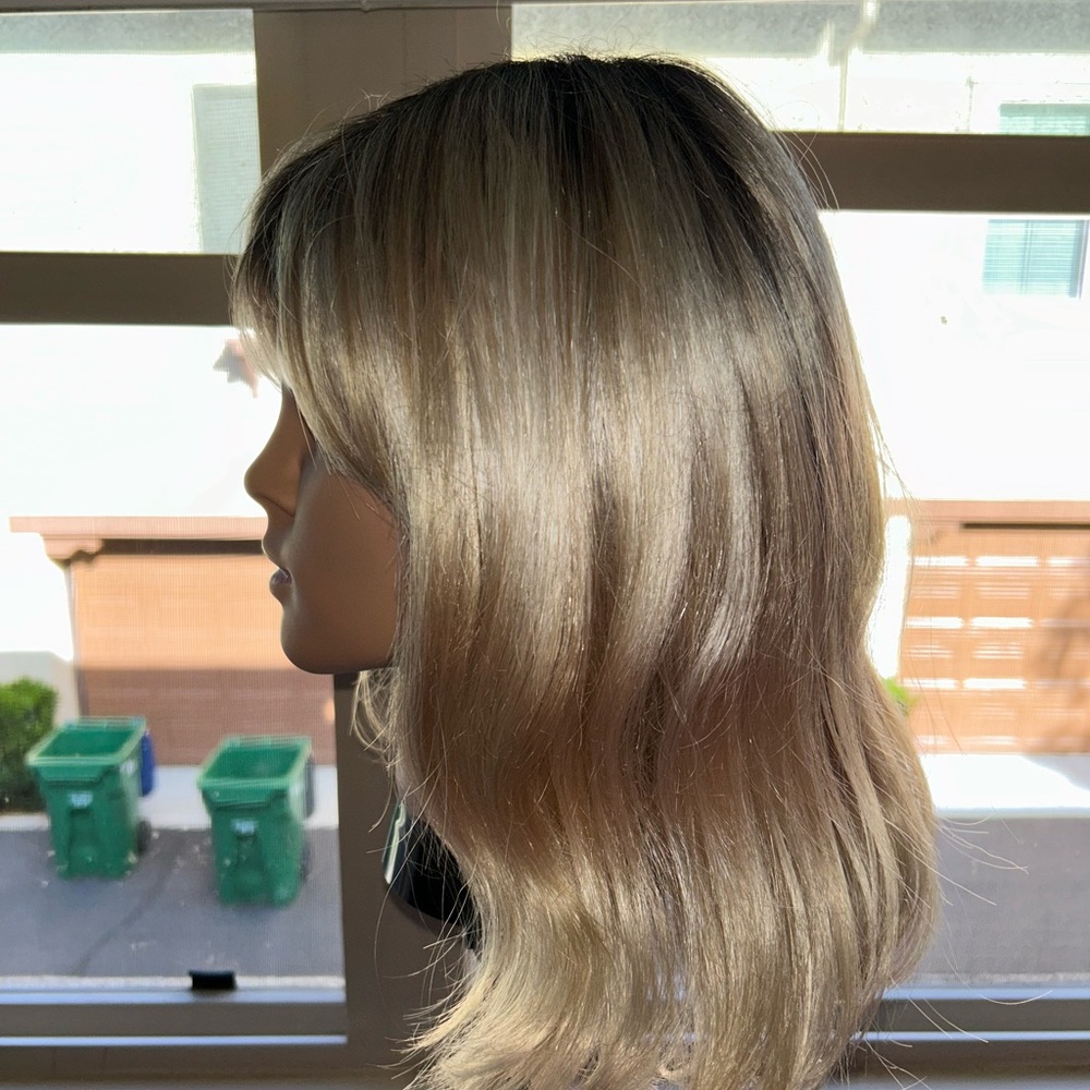 Renae of Paris -Orchid - Shadowed Custard - synthetic blonde medium length wig.